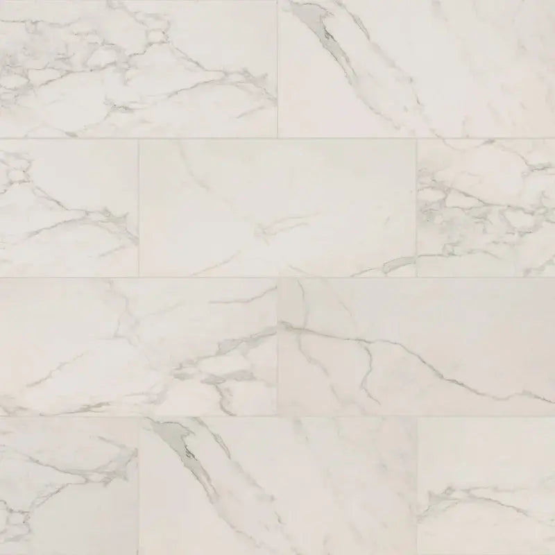 Regallo 12" X 24" Matte Porcelain Marble Look Wall & Floor Tile