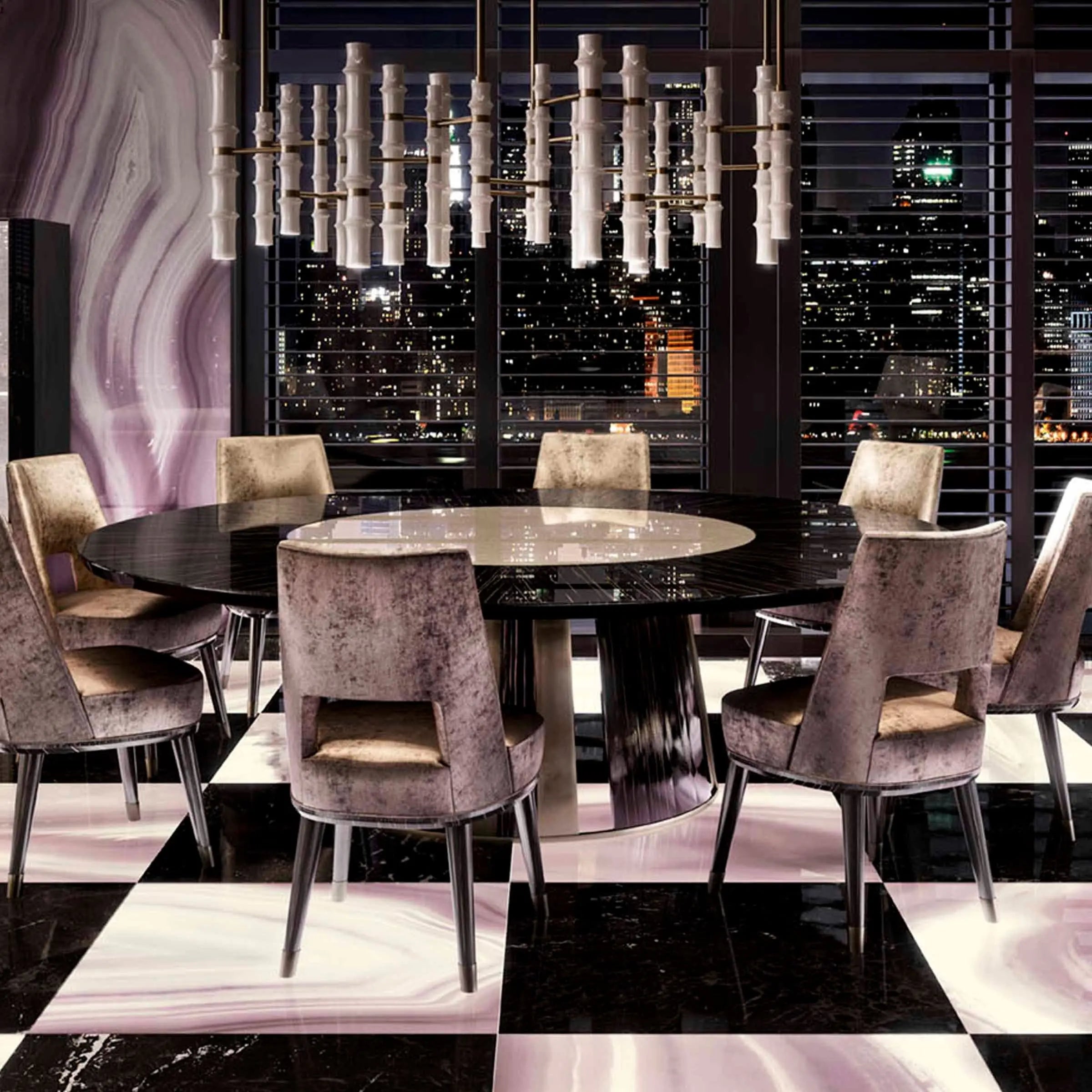 Lilla Gem Glass Slab