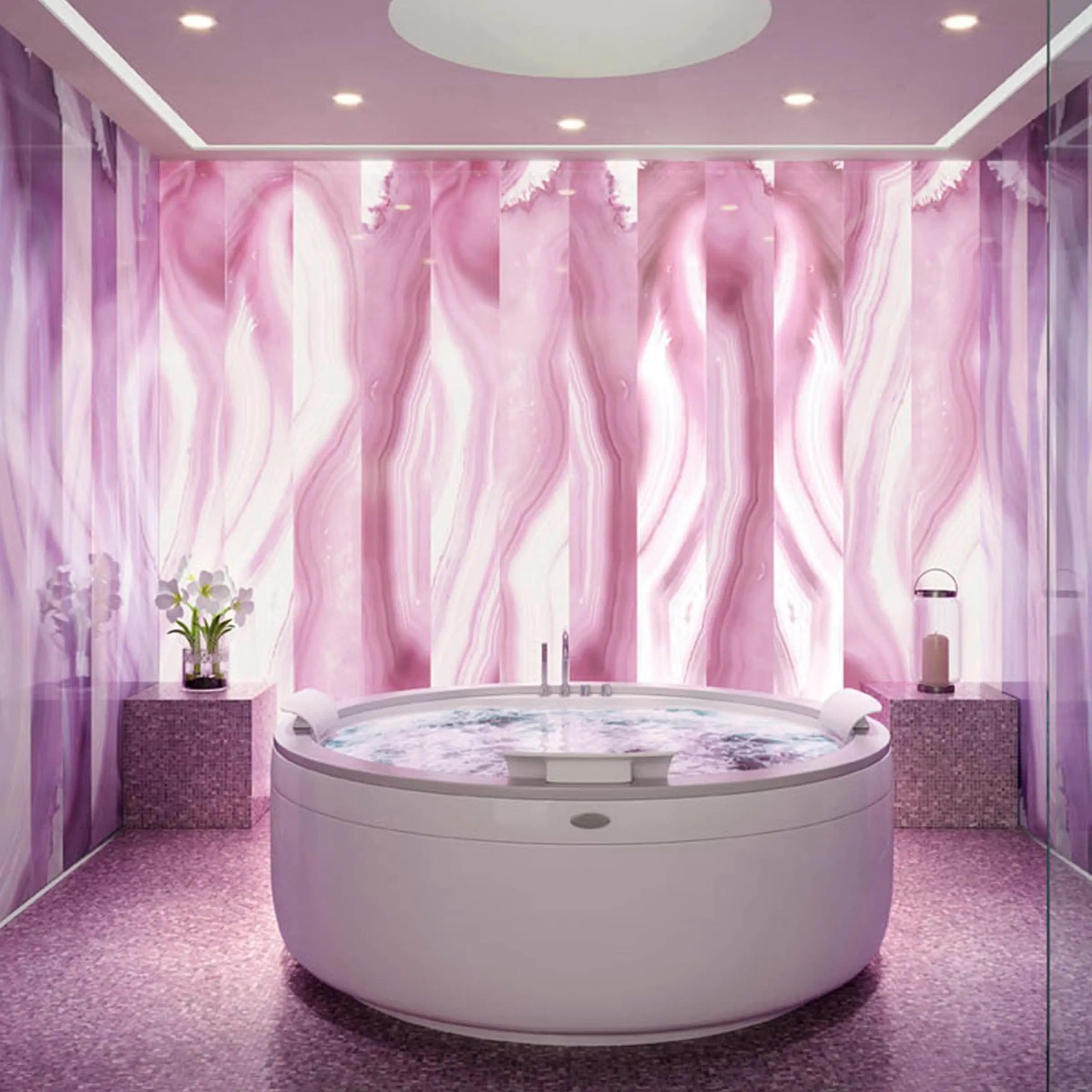 Lilla Gem Glass Slab