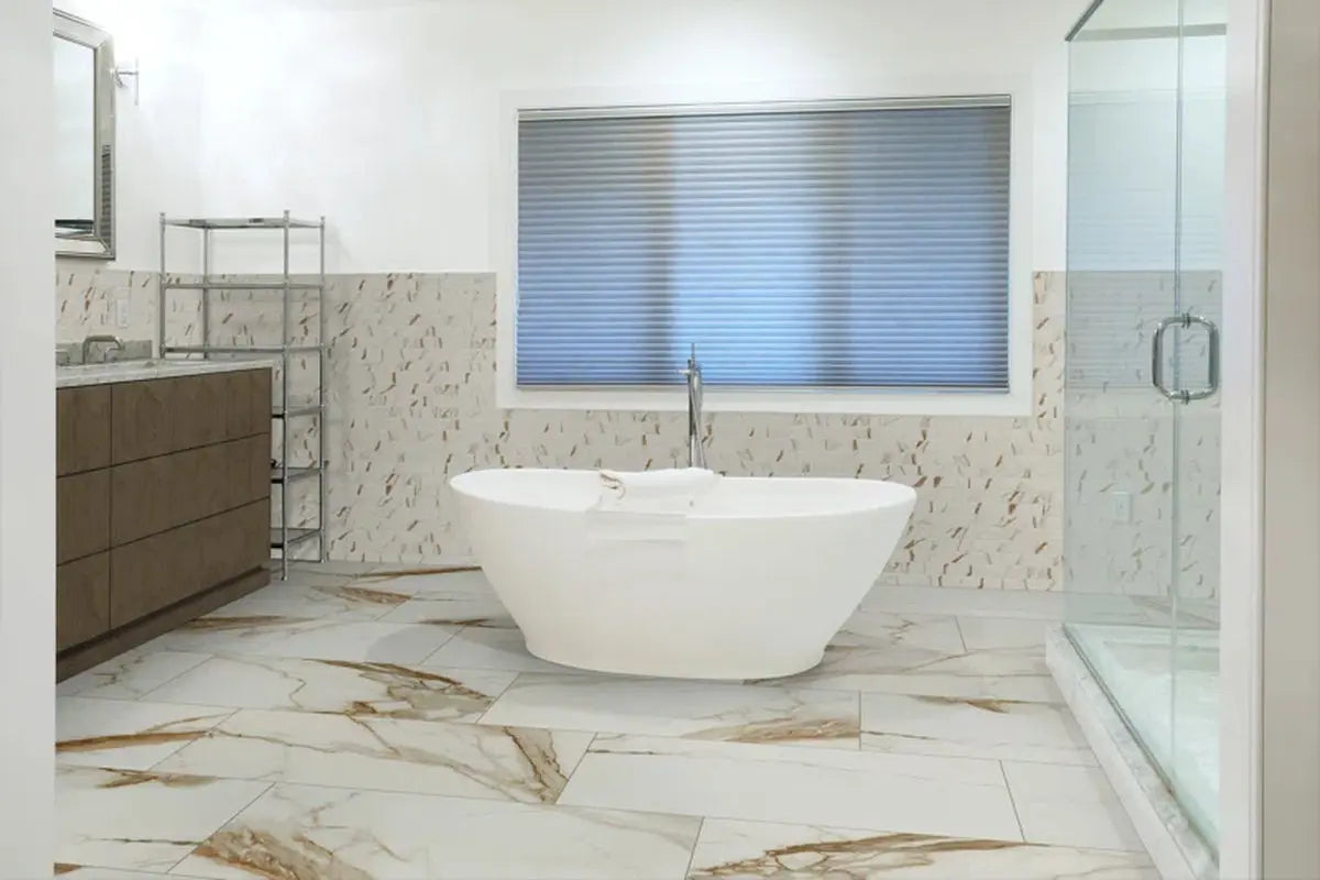 Regallo 24" X 48" Porcelain Marble Look Wall & Floor Tile