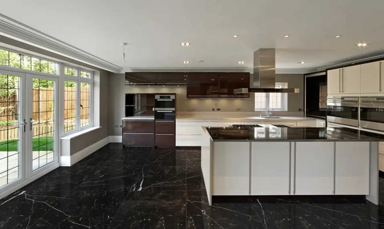 Regallo 24" X 24" Marble Look Polished Porcelain Wall & Floor Tile