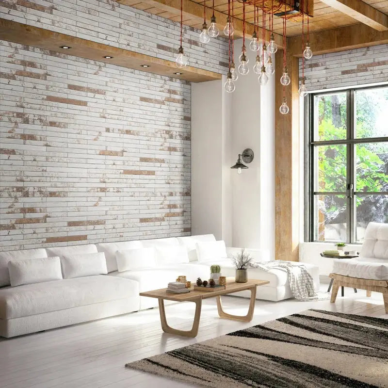 Capella Brick Look 2" X 18" Matte Porcelain Floor and Wall Tile